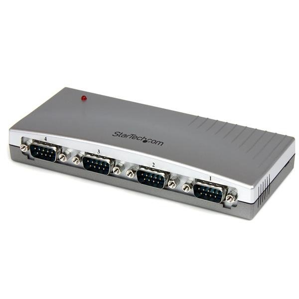 STARTECH.COM USB to Serial Adapter Hub - 4 Port - Bus Powered - DB9 (9-pin) - USB Serial, photo 1 of 1