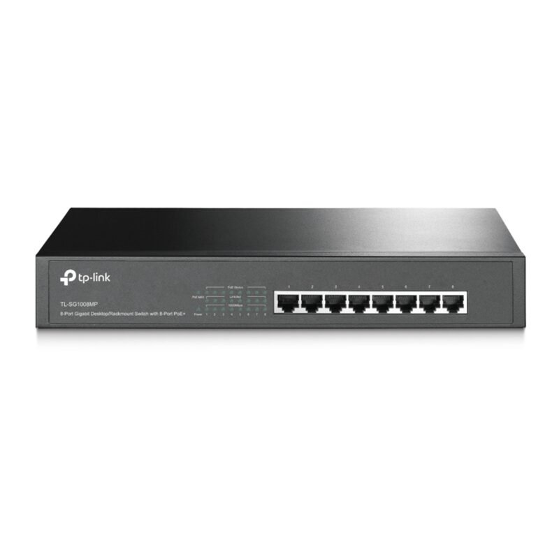 TP-Link TL-SG1008MP 8-Port Metal Gigabit Desktop/Rackmount Switch with 8-Port PoE+ (30W), photo 1 of 1
