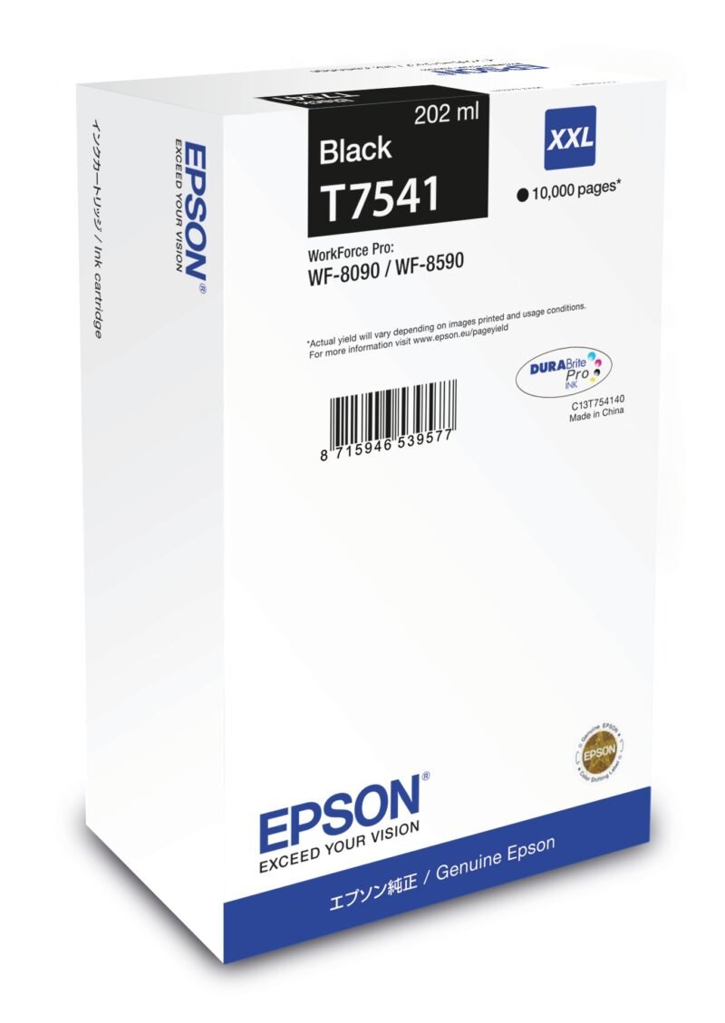 EPSON T7541 - XXL size - black - original - ink cartridge, photo 1 of 1