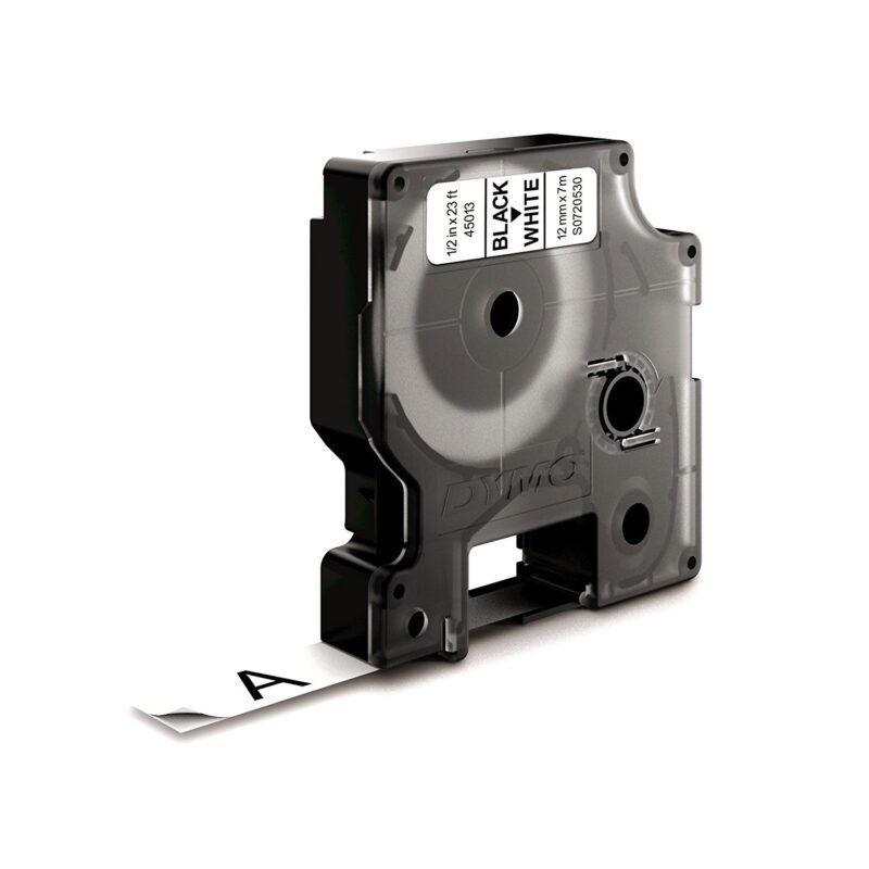 Dymo D1 Standard Black on White 12mm Black, photo 1 of 1