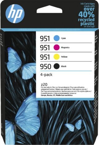 HP 950 zwarte/951 originele cyaan/magenta/gele inktcartridges, 4-pack
