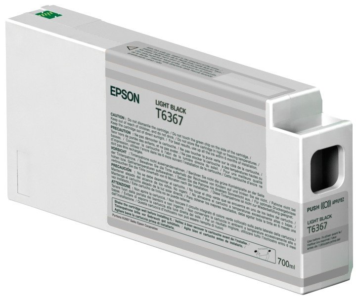 Epson inktpatroon Light Black T636700 UltraChrome HDR 700 ml, foto 1 van 1