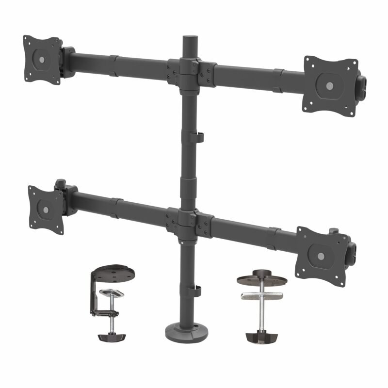 STARTECH.COM Desk Mount Quad Monitor Arm, Ergonomic VESA 4 Monitor Mount 2x2 up to 27", Articulating, photo 1 of 1
