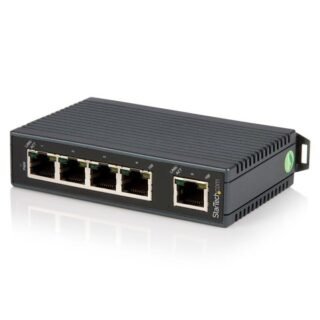STARTECH.COM 5 Port Industrial Ethernet Switch - DIN Rail Mount - 10/100 Unmanaged Network Switch