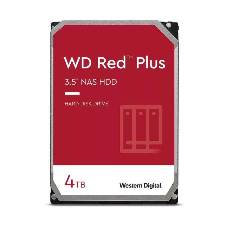 WD Red Plus WD40EFPX 4TB 3.5" 256MB Cache SATA III NAS Internal Hard Drive, photo 1 of 1