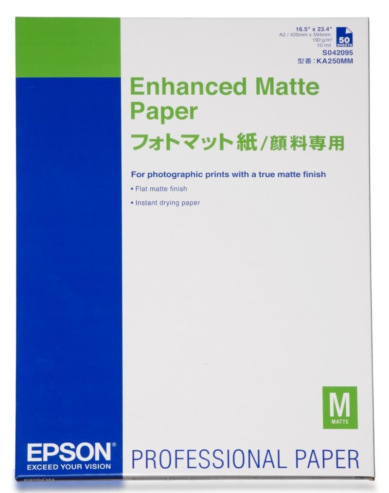 Epson Enhanced Matte Paper, A2, 50 vellen, 192 g/m2, foto 1 van 1