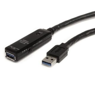 STARTECH.COM 16.4ft Active USB 3.0 Extension Cable with AC Power Adapter - Shielded