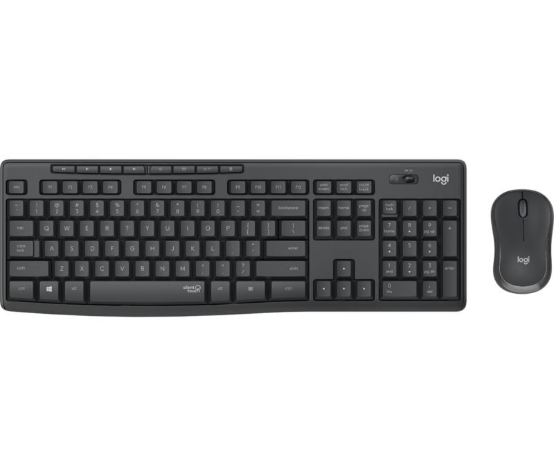 LOGITECH MK295 Keyboard & Mouse - USB Wireless RF - French - Graphite - USB Wireless RF Mouse, photo 1 of 1
