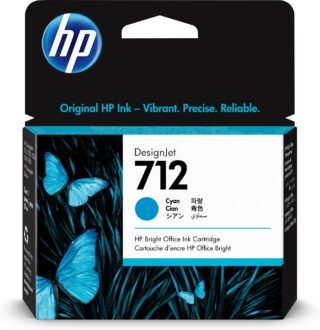 HP 712 DESIGNJET T200 Ink Cartridge Cyan 29ML 3ED67A