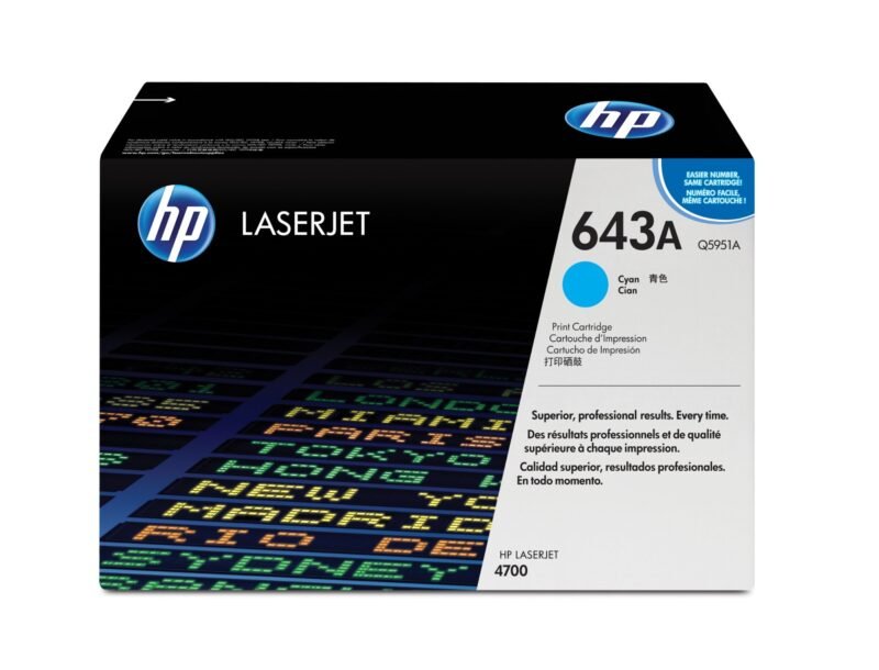HP 643A originele cyaan LaserJet tonercartridge, foto 1 van 1