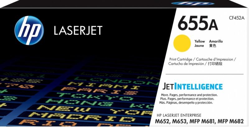 HP Originele 655A gele LaserJet tonercartridge, foto 1 van 1