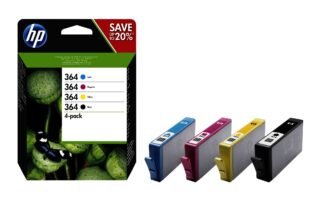 HP 364 - 4-pack - black, yellow, cyan, magenta - original - ink cartridge