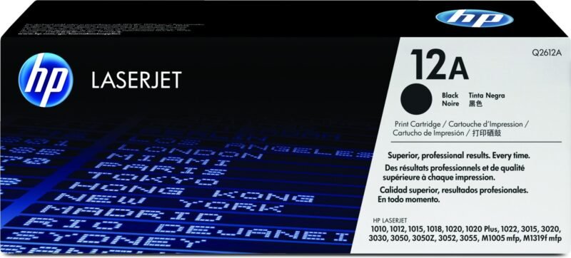 HP 12A originele zwarte LaserJet tonercartridge, foto 1 van 1