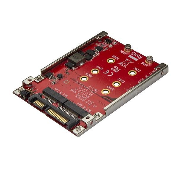 STARTECH.COM Dual-Slot M.2 to SATA Adapter - M.2 SATA Adapter for 2.5" Drive Bay - M.2 Adapter, photo 1 of 1