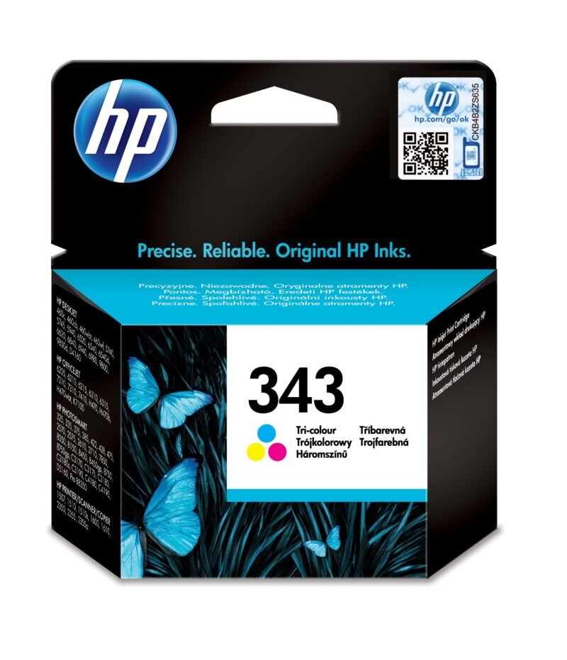 HP 343 originele drie-kleuren inktcartridge, foto 1 van 1