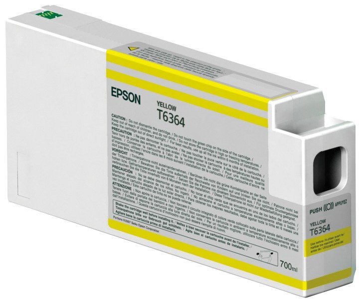 Epson inktpatroon Yellow T636400 UltraChrome HDR 700 ml, foto 1 van 1