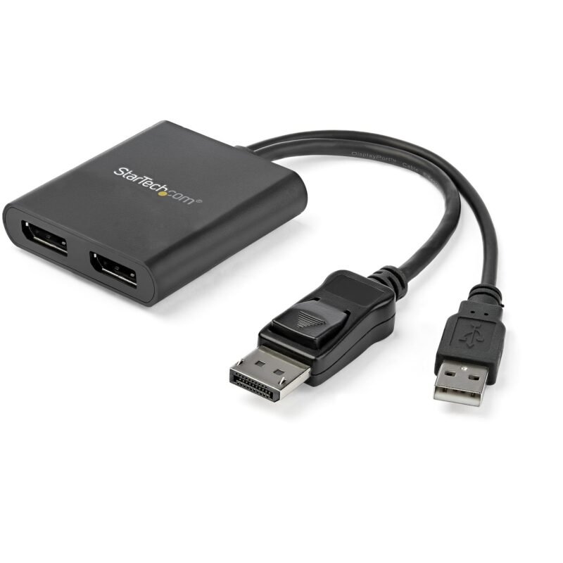 STARTECH.COM 2-Port Multi Monitor Adapter, DisplayPort 1.2 MST Hub, Dual 4K 30Hz or 1080p, USB Bus P, photo 1 of 1