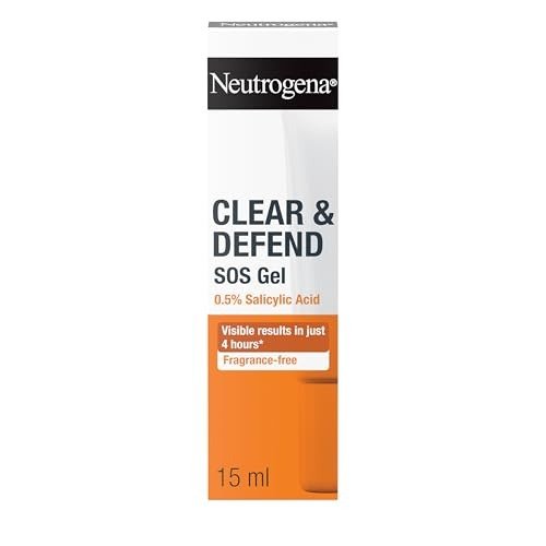 Neutrogena Clear and Defend SOS Gel (15ml), Oil-Free Face Gel for Spot-Prone Skin, with Purifying 0.5% Salicylic Acid to Help Reduce the Appearance of Spots, photo 1 of 1