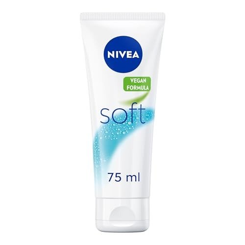 NIVEA Soft Moisturising Cream (75ml), 48H Moisturising Cream for Face, Body and Hands with Vitamin E and Jojoba Oil, Hand Cream Moisturises Deeply, Vegan Formula Day Cream, photo 1 of 1
