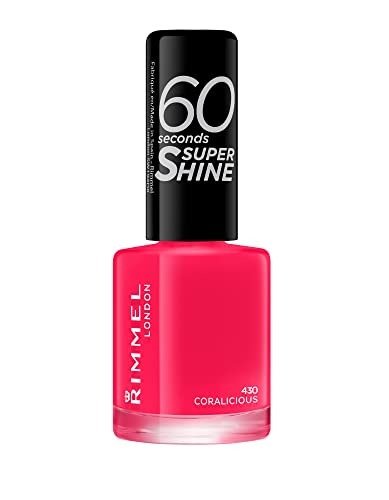 Rimmel 60 Seconds Super Shine Nail Polish - 8 ml, Coralicious, photo 1 of 1