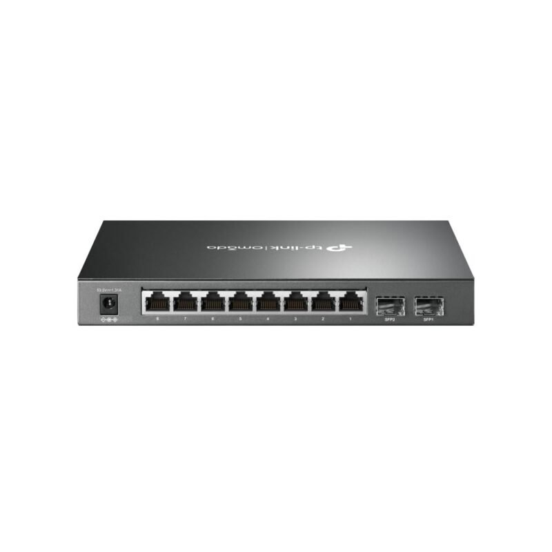 TP-Link JetStream 8-Port Gigabit Smart PoE+ Switch with 2 SFP Slots, Supports 8 Gigabit PoE Ports, 58W Budget, Fanless (SG2210P), photo 1 of 1