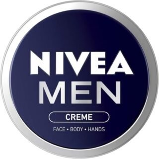 NIVEA MEN - Creme Moisturiser - Face, Hand & Body Cream - Enriched With Aloe Vera & Vitamin E - Cares & Hydrates - Non-Greasy - Absorbs Quickly - All Skin Types - 150 ml