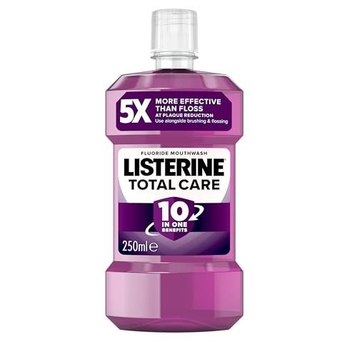Listerine Total Care Antibacterial Mouthwash (250ml), Caring and Cleansing Mouthwash to Freshen Breath with 10-in-1 Benefits, Clean Mint-Flavoured, photo 1 of 1