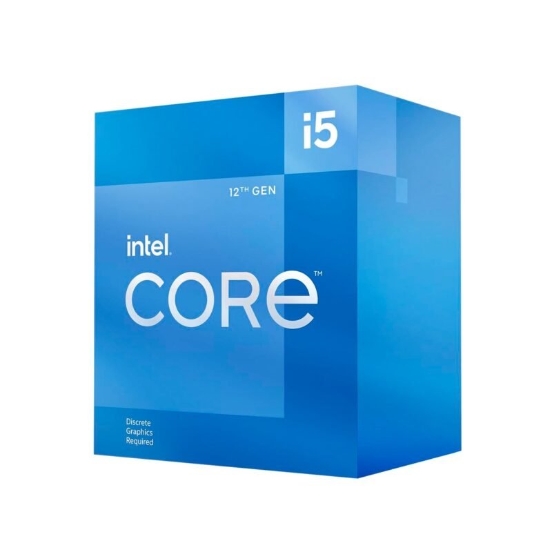 Intel Core i5-12400F 12th Generation Desktop Processor (Base Clock: 2.5GHz, 6 Cores, LGA1700, RAM DDR4 and DDR5 up to 128GB), photo 1 of 1