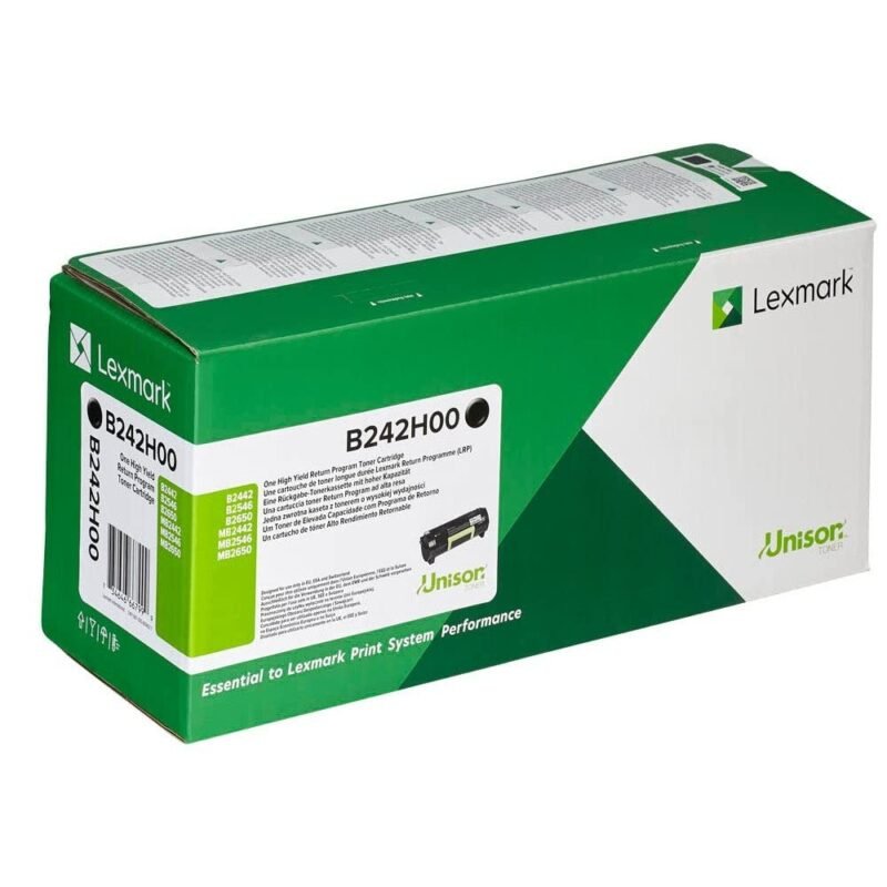 Lexmark B242H00 High-Yield Black Return Programme Toner Cartridge, photo 1 of 1