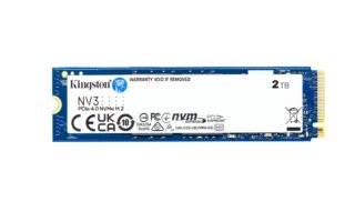 Kingston NV3 NVMe PCIe 4.0 Internal SSD 2TB M.2 2280-SNV3S/2000G