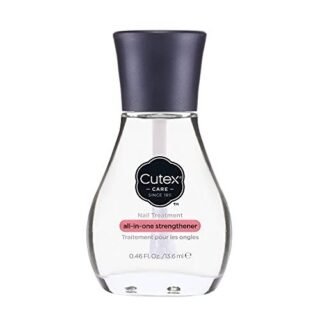 Revlon Cutex All-In-One Nail Strengthener Treatment, Base & Top Coat (13.6ml) for Weak & Damaged Nails, Chip Resistant, Dermatologist Tested