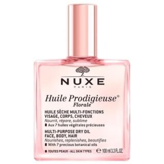 NUXE Huile Prodigieuse Florale Multi-Purpose Dry Oil 100ml, Nourishing Dry Oil, For Face, Body & Hair, With Delicate Floral Scent of Magnolia & White Musks, Vegan Formula