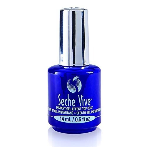 Seche Vive Instant Gel Effect Top Coat, Clear Nail Varnish for Glossy Finish, Fast-Drying Gel Polish Top Coat & Durable Nail Polish Topper for Long-Lasting Shine, No UV/LED Lamp Needed, 14 ml, photo 1 of 1