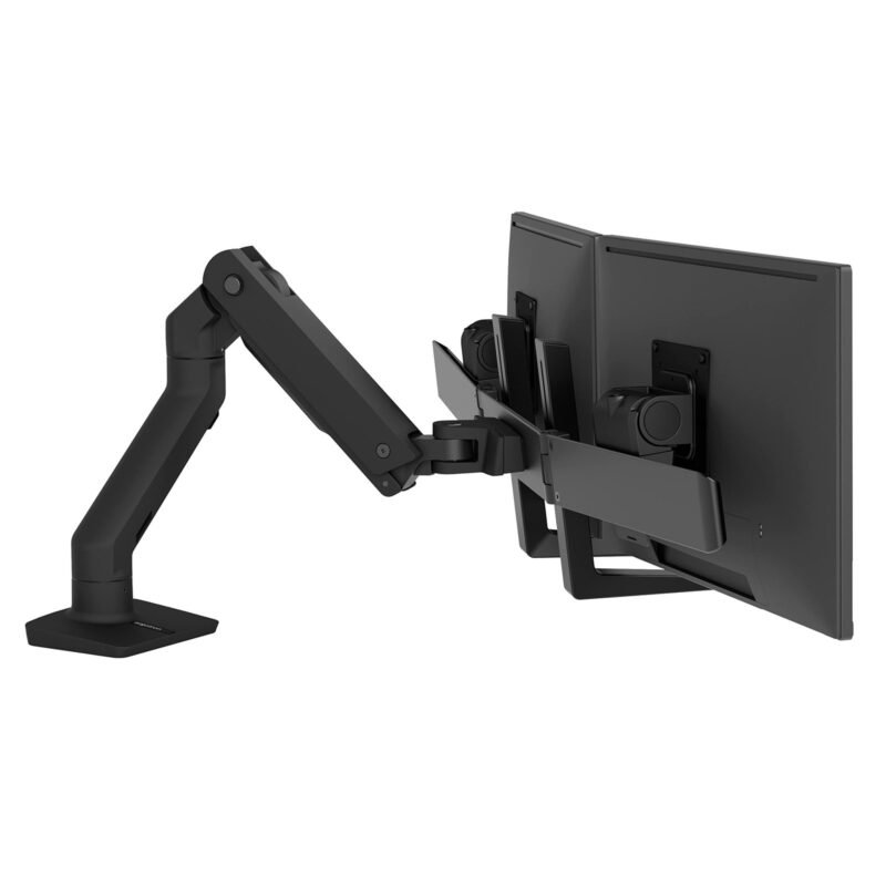 Ergotron – HX Dual Monitor Arm, VESA Desk Mount – for 2 Monitors Up to 32 Inches, 5 to 17.5 lbs Each – Matte Black, photo 1 of 1