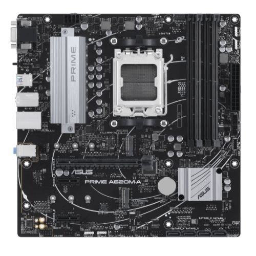 Asus PRIME A620M-A-CSM - Corporate Stable Model, AMD A620, AM5, Micro ATX, 4 DDR5, VGA, HDMI, DP, GB LAN, PCIe4, 2x M.2, photo 1 of 1