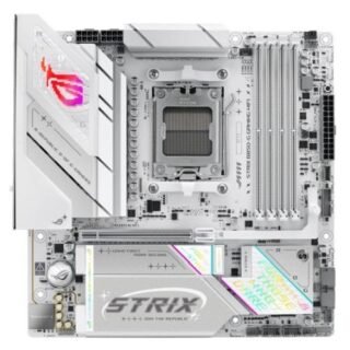 Asus ROG STRIX B850-G GAMING WIFI, AMD B850, AM5, Micro ATX, 4 DDR5, HDMI, DP, Wi-Fi 7, 2.5G LAN, RGB, 4x M.2, White