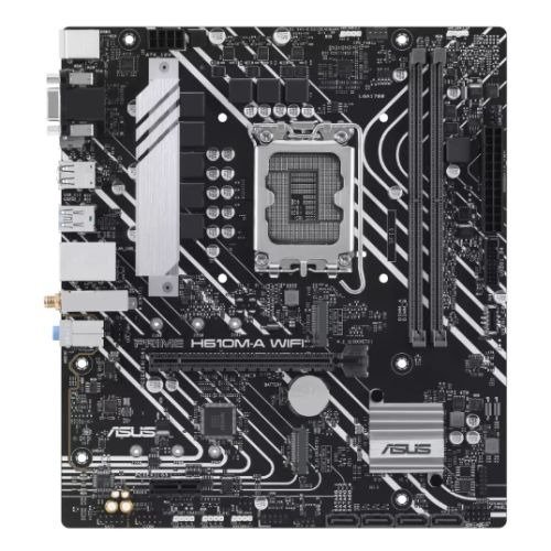 Asus PRIME H610M-A WIFI, Intel H610, 1700, Micro ATX, 2 DDR5, VGA, HDMI, DP, Wi-Fi, PCIe4, 2x M.2, photo 1 of 1