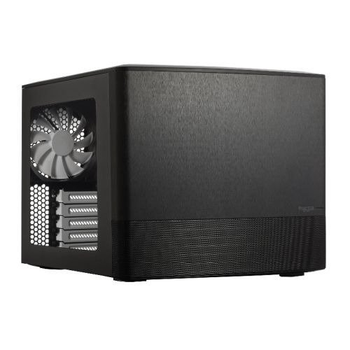 Fractal Design Node 804 (Black) Cube Case w/ Clear Window, Micro ATX, Brushed Al. Front, Optical Drive Option, 280mm Watercooling, 3 Fans, Fan Controller, photo 1 of 1