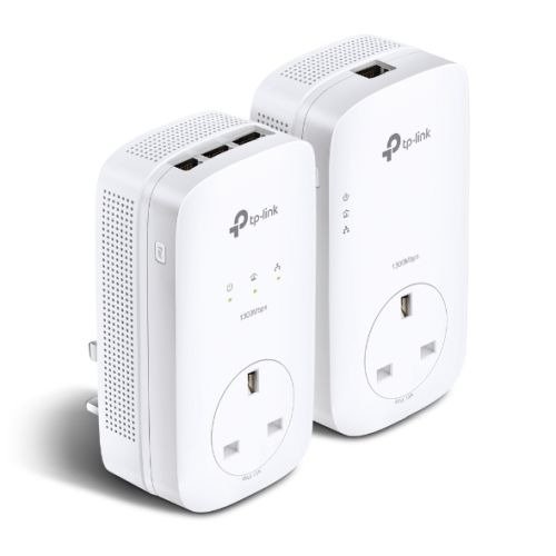 TP-LINK (TL-PA8033P KIT) AV1300 GB Powerline Adapter Kit, 3-Port, AC Pass Through, photo 1 of 1
