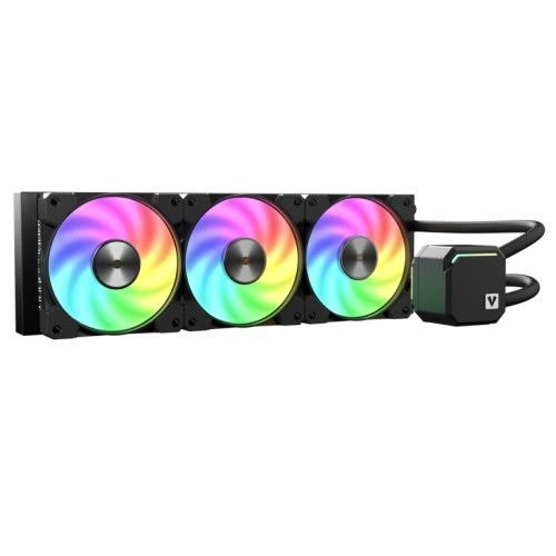 Vida TriFrost 360mm ARGB Liquid CPU Cooler, 3x ARGB PWM Fans, ARGB CPU Block, 300W TDP, Black, photo 1 of 1